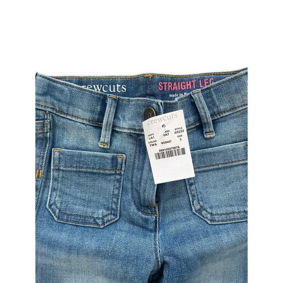 Crewcuts NWT Strait Leg Heart Jeans 3 - Picture 3 of 4